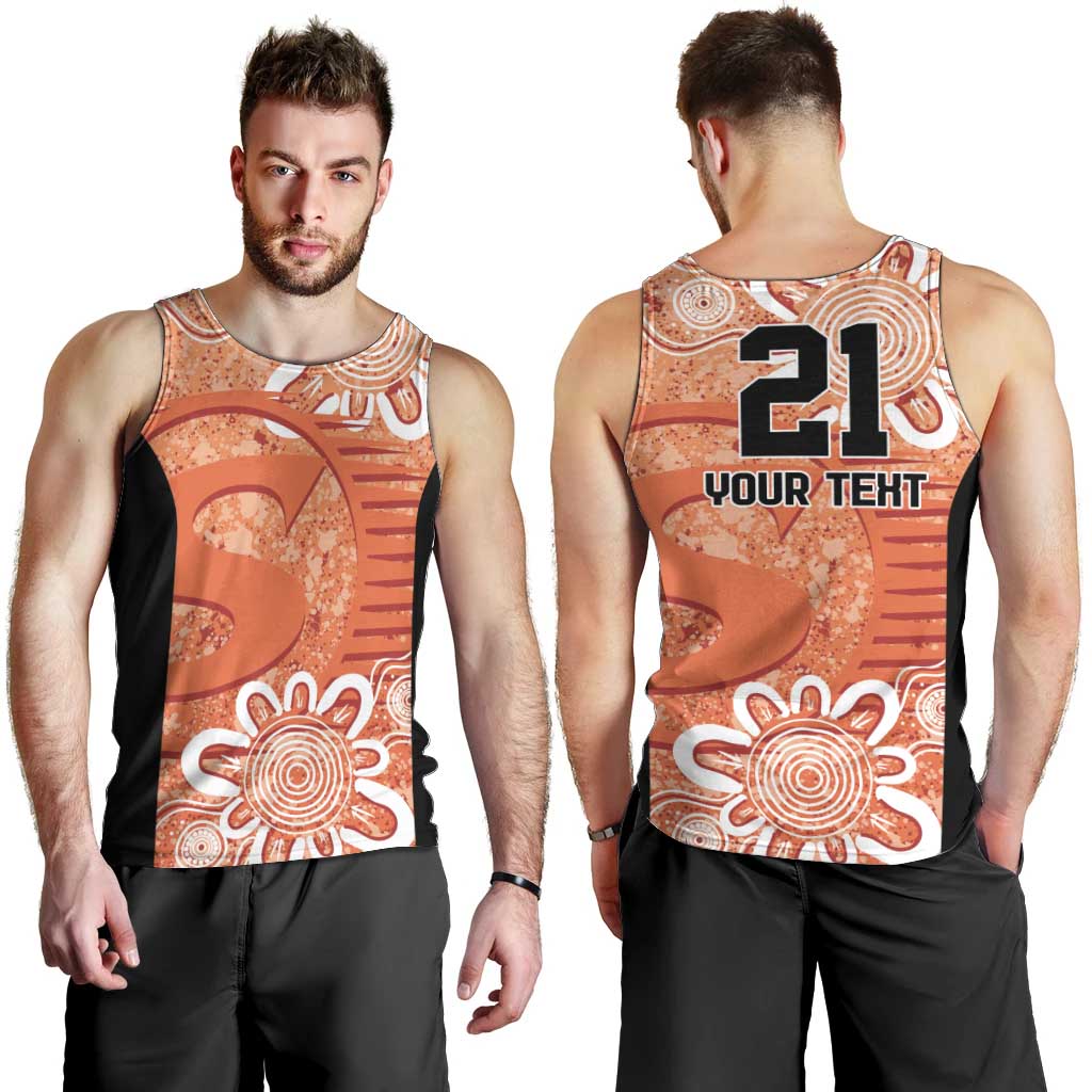 Australian Scorchers Cricket Custom Men Tank Top Minimalism Aboriginal - Vibe Hoodie Shop