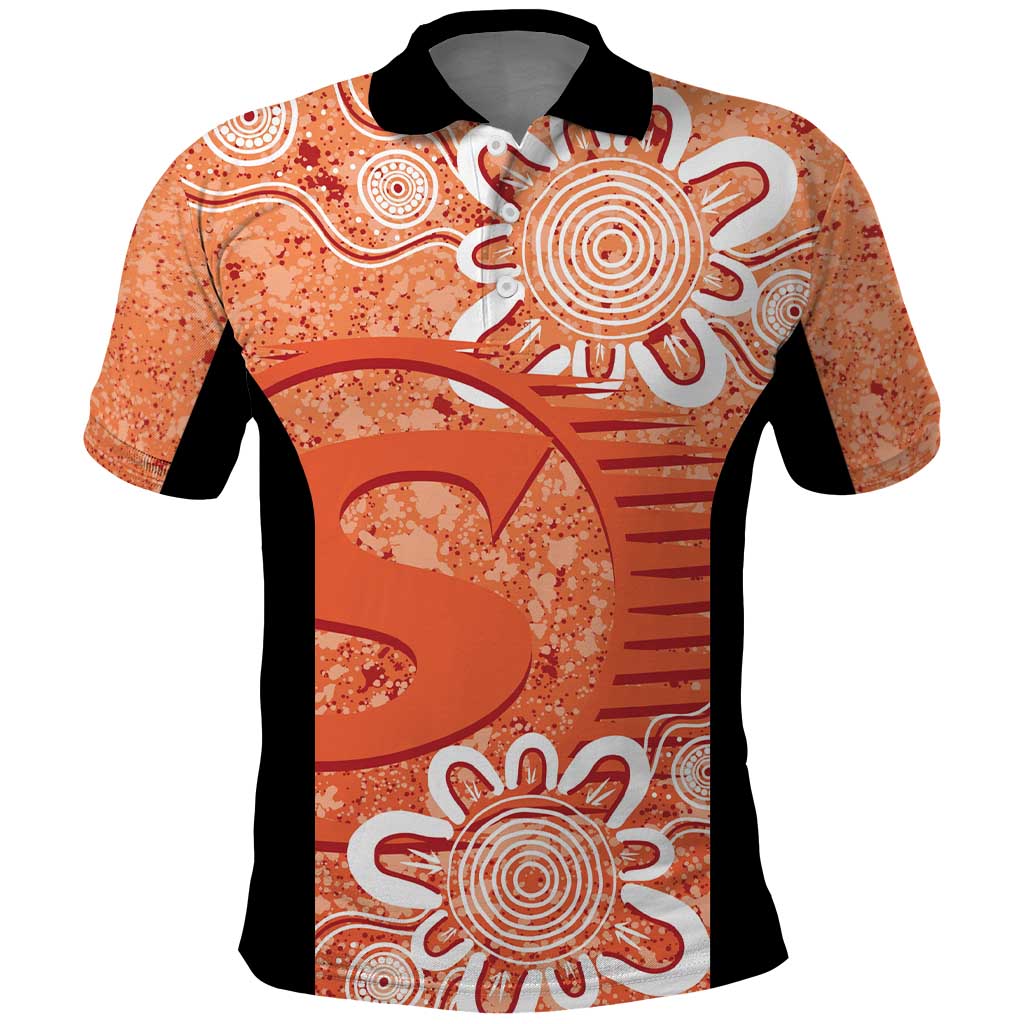 Australian Scorchers Cricket Custom Polo Shirt Minimalism Aboriginal LT9 - Vibe Hoodie Shop