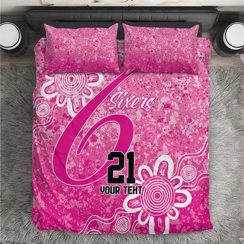 Australian Sixers Cricket Custom Bedding Set Minimalism Aboriginal - Vibe Hoodie Shop