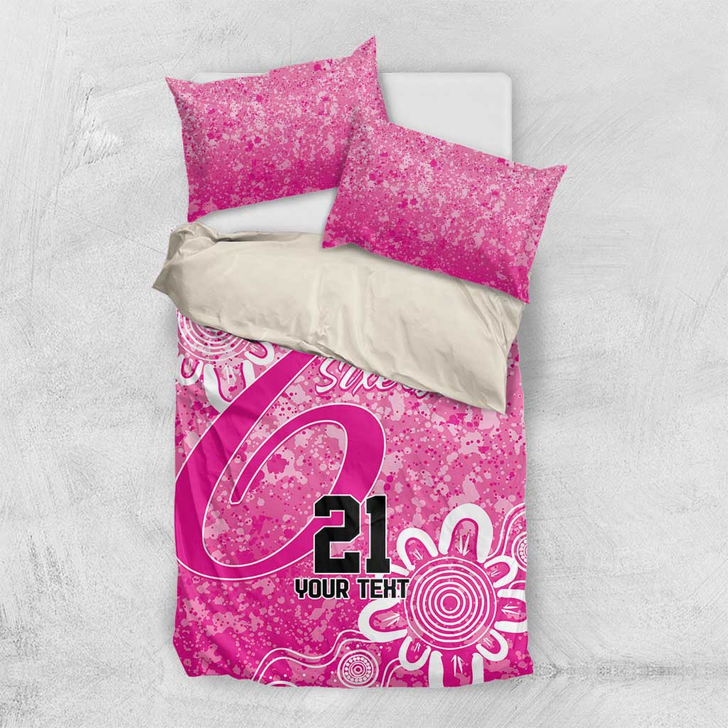 Australian Sixers Cricket Custom Bedding Set Minimalism Aboriginal - Vibe Hoodie Shop