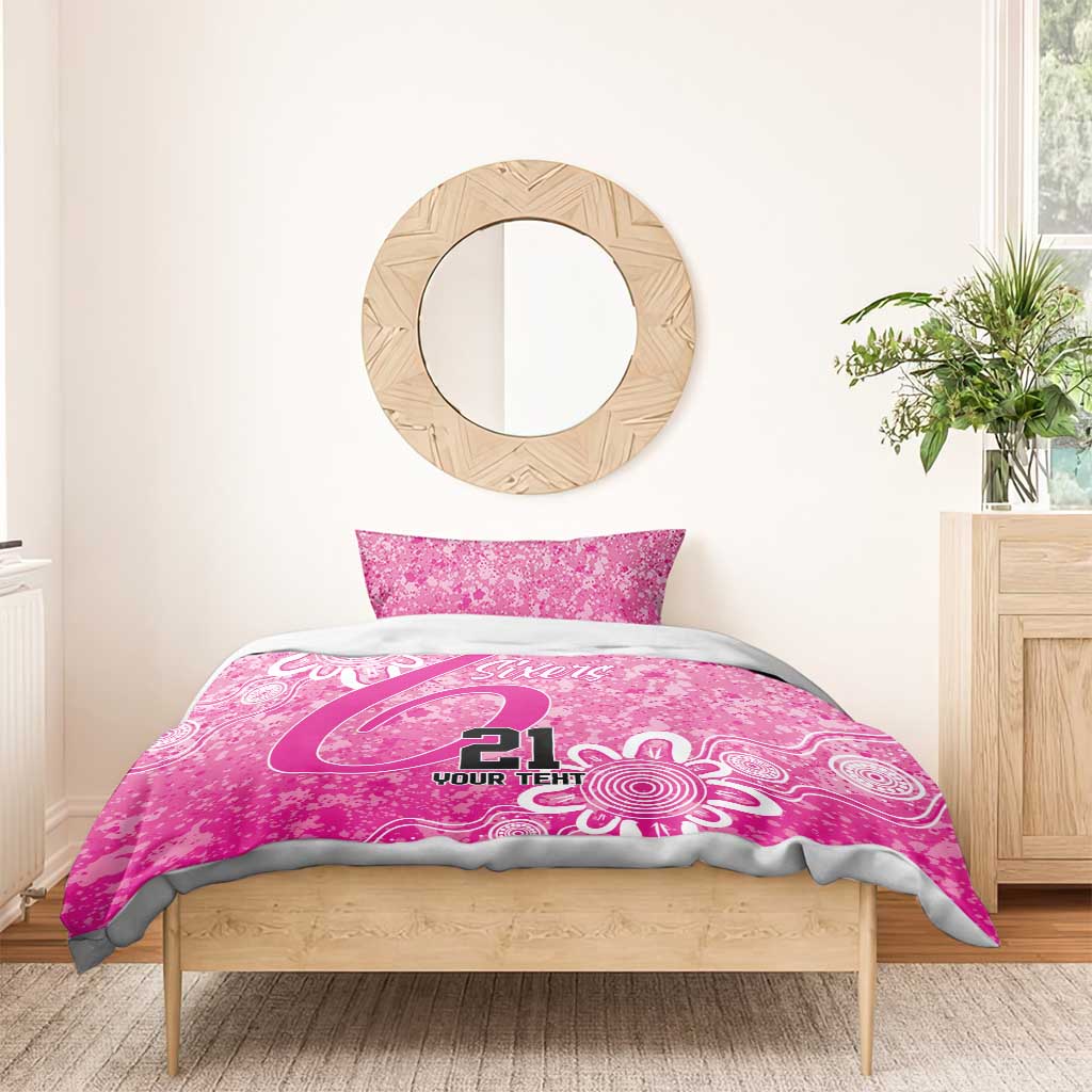 Australian Sixers Cricket Custom Bedding Set Minimalism Aboriginal - Vibe Hoodie Shop