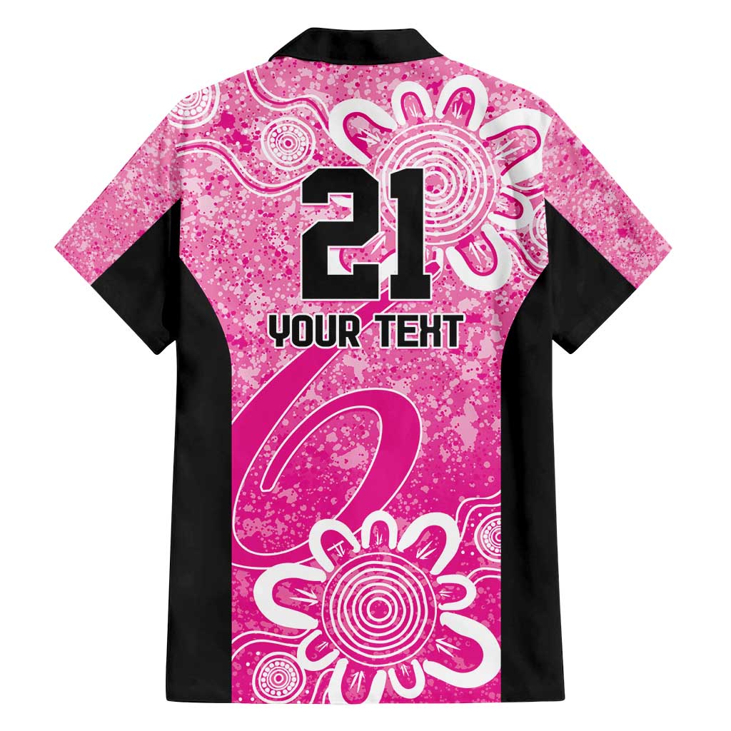 Australian Sixers Cricket Custom Family Matching Long Sleeve Bodycon Dress and Hawaiian Shirt Minimalism Aboriginal