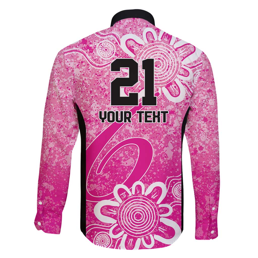 Australian Sixers Cricket Custom Family Matching Long Sleeve Bodycon Dress and Hawaiian Shirt Minimalism Aboriginal