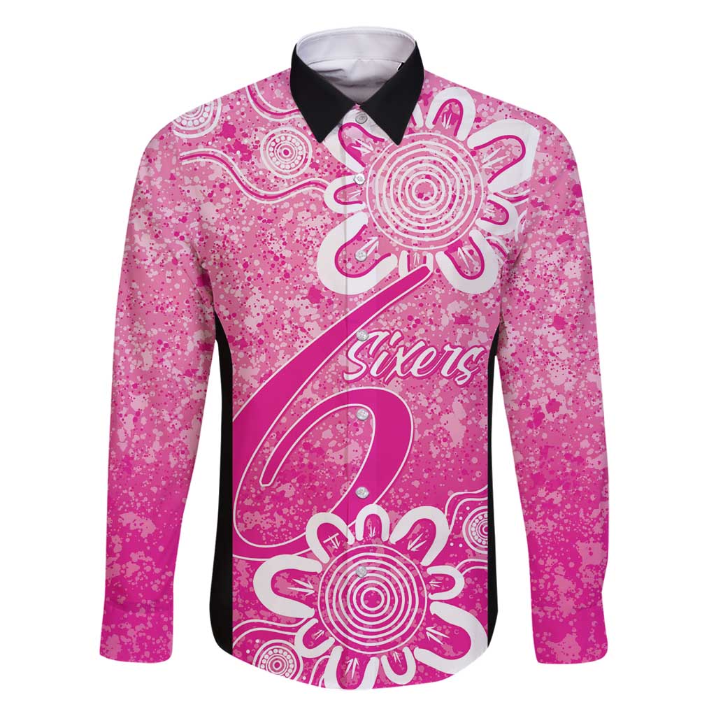 Australian Sixers Cricket Custom Family Matching Tank Maxi Dress and Hawaiian Shirt Minimalism Aboriginal