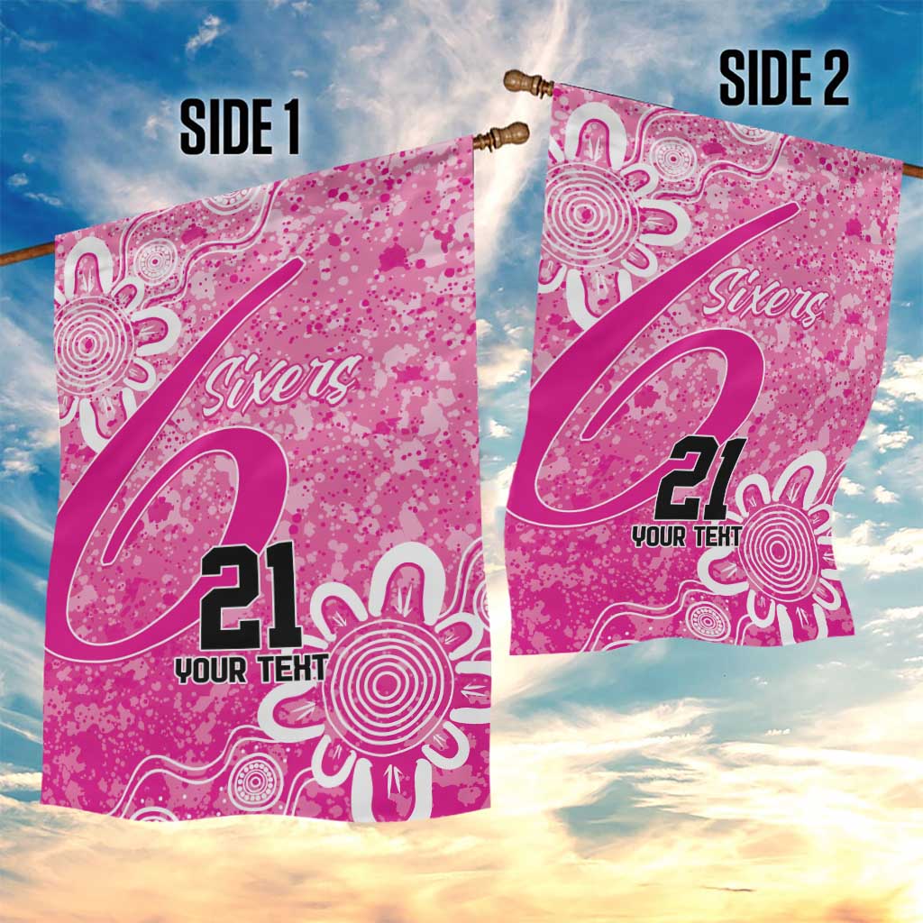Australian Sixers Cricket Custom Garden Flag Minimalism Aboriginal - Vibe Hoodie Shop