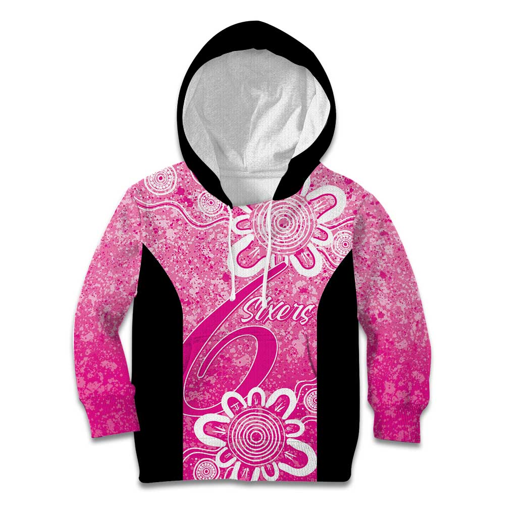 Australian Sixers Cricket Custom Kid Hoodie Minimalism Aboriginal - Vibe Hoodie Shop