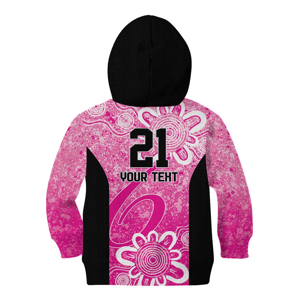 Australian Sixers Cricket Custom Kid Hoodie Minimalism Aboriginal - Vibe Hoodie Shop