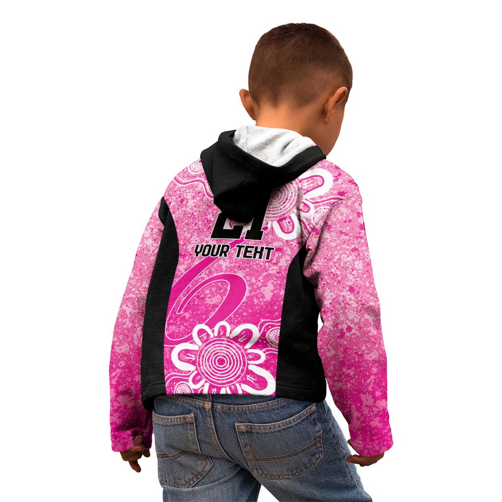 Australian Sixers Cricket Custom Kid Hoodie Minimalism Aboriginal - Vibe Hoodie Shop