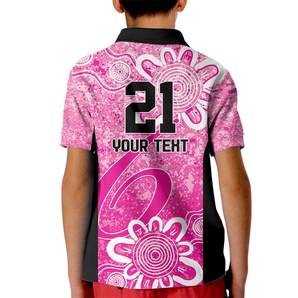 Australian Sixers Cricket Custom Kid Polo Shirt Minimalism Aboriginal - Vibe Hoodie Shop