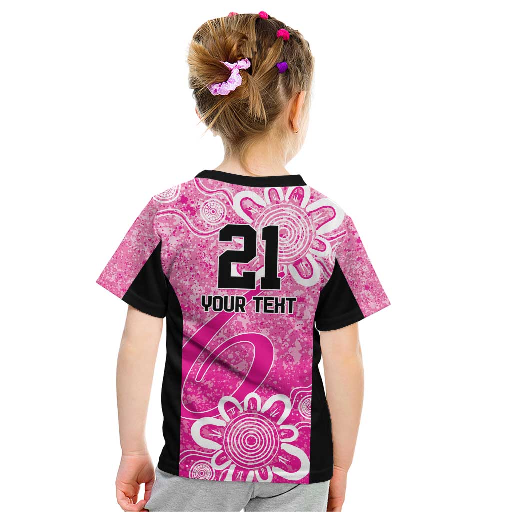 Australian Sixers Cricket Custom Kid T Shirt Minimalism Aboriginal - Vibe Hoodie Shop