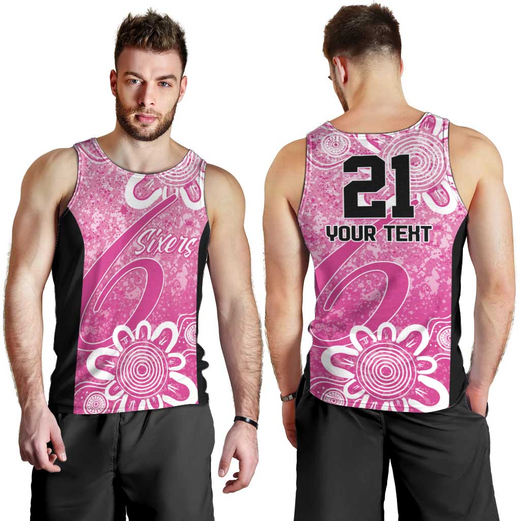 Australian Sixers Cricket Custom Men Tank Top Minimalism Aboriginal - Vibe Hoodie Shop