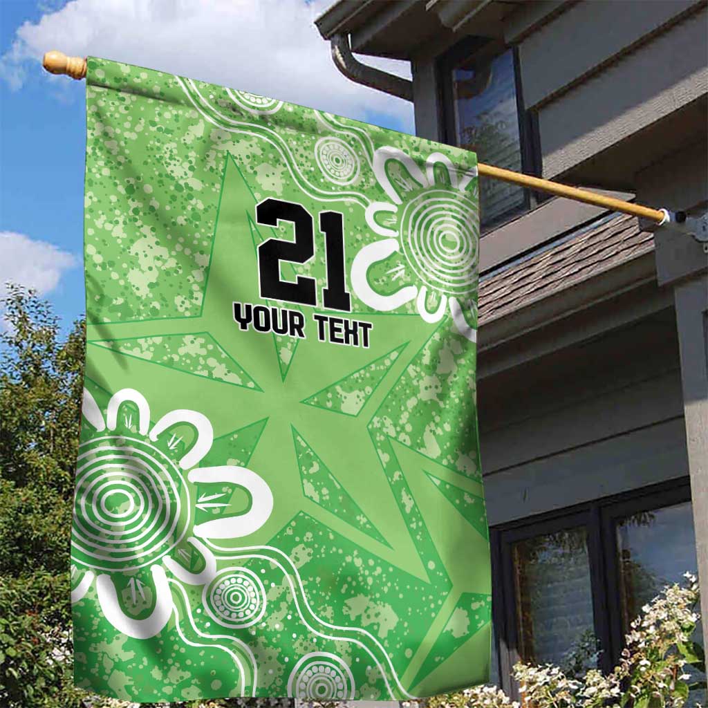 Australian Stars Cricket Custom Garden Flag Minimalism Aboriginal - Vibe Hoodie Shop