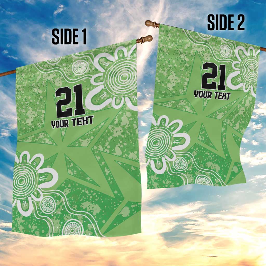 Australian Stars Cricket Custom Garden Flag Minimalism Aboriginal - Vibe Hoodie Shop