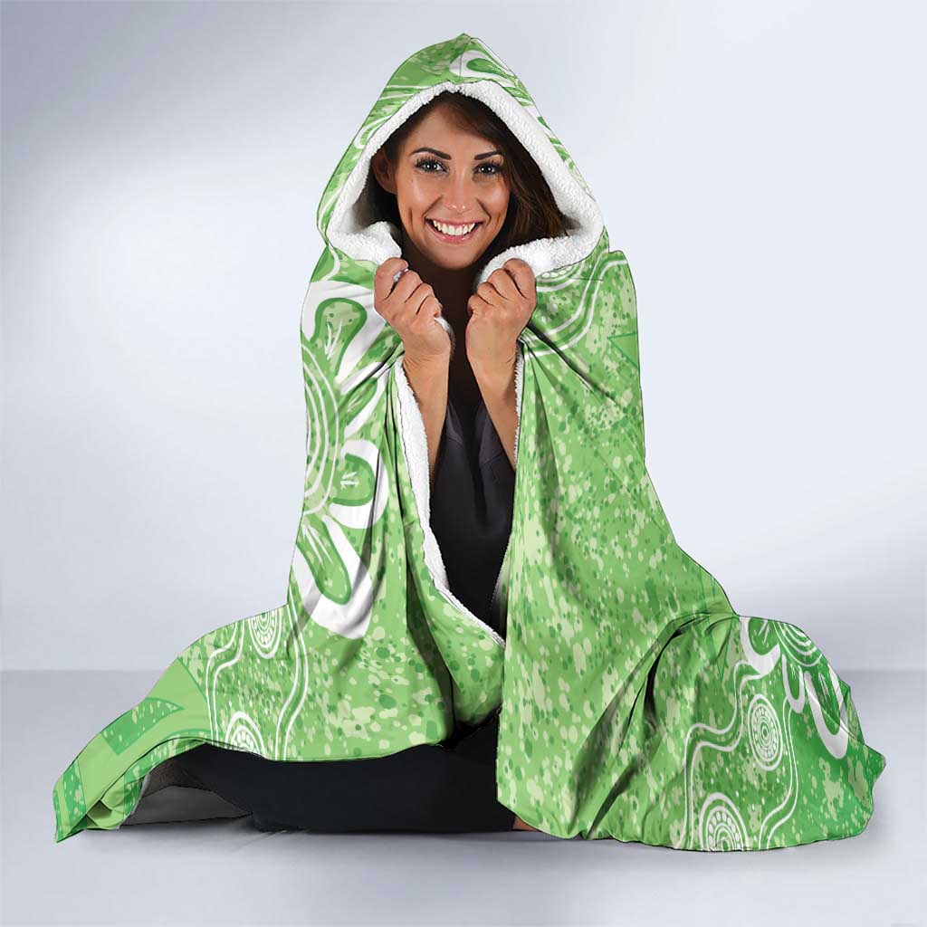 Australian Stars Cricket Custom Hooded Blanket Minimalism Aboriginal