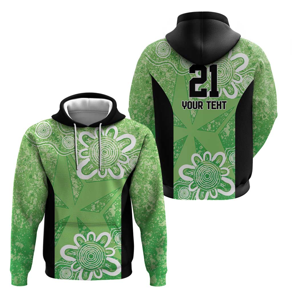 Australian Stars Cricket Custom Hoodie Minimalism Aboriginal LT9 - Vibe Hoodie Shop