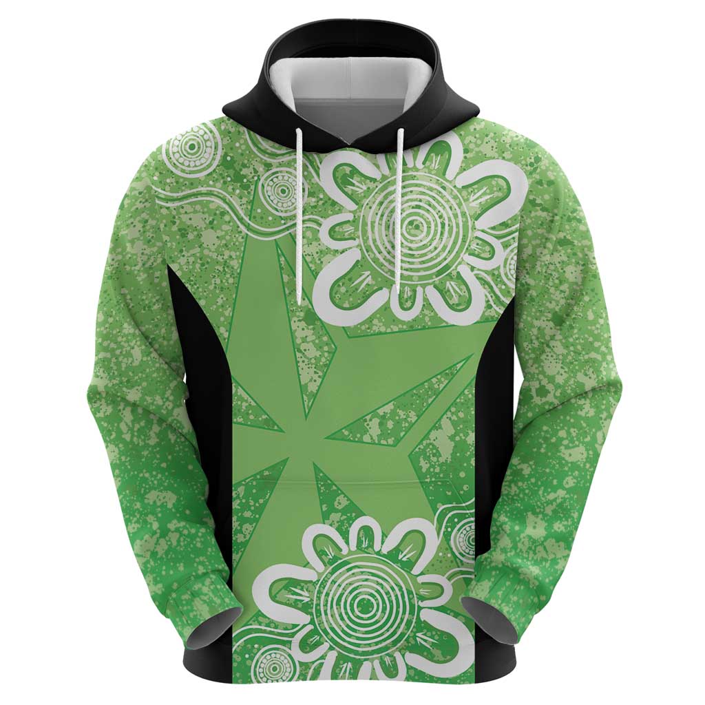 Australian Stars Cricket Custom Hoodie Minimalism Aboriginal LT9 - Vibe Hoodie Shop