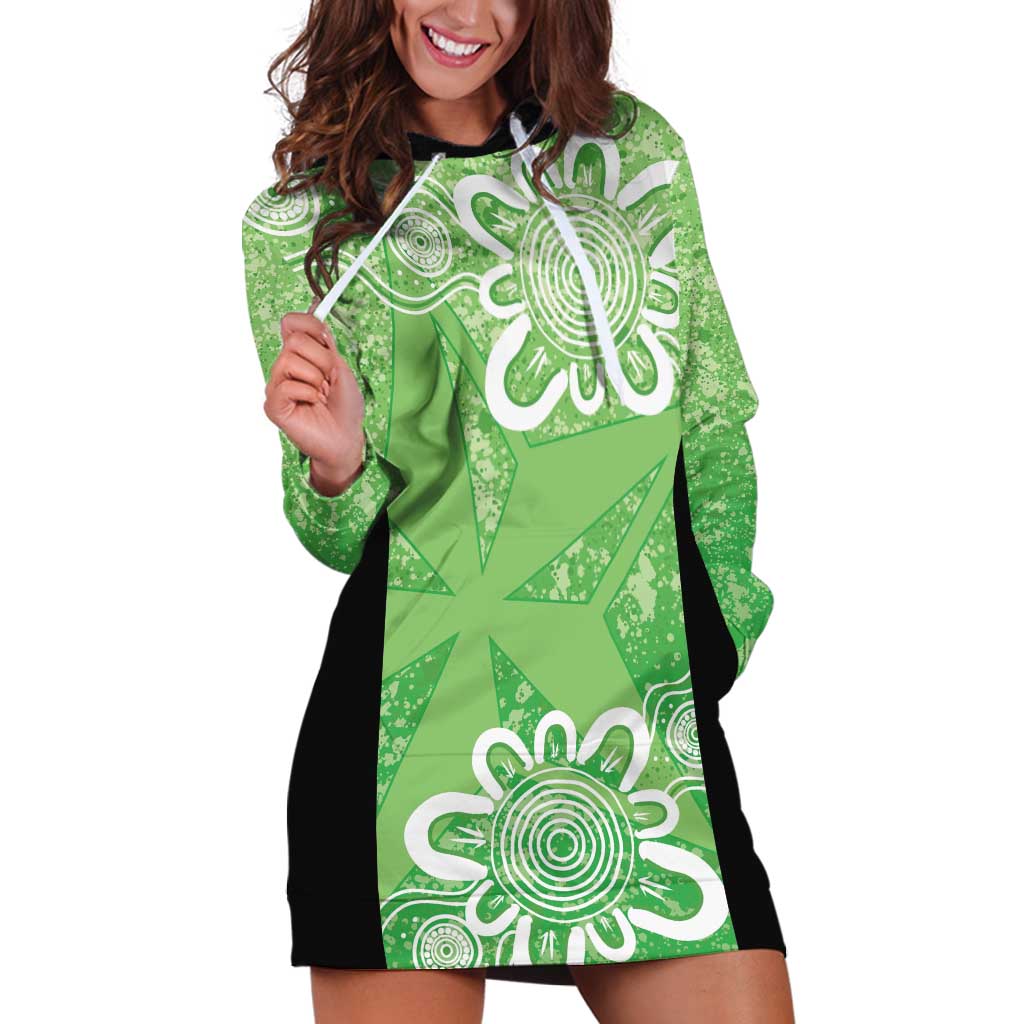 Australian Stars Cricket Custom Hoodie Dress Minimalism Aboriginal - Vibe Hoodie Shop