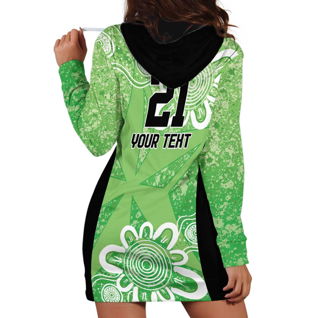 Australian Stars Cricket Custom Hoodie Dress Minimalism Aboriginal - Vibe Hoodie Shop