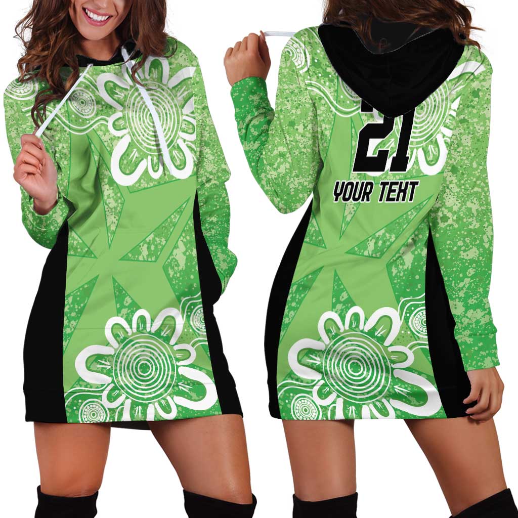 Australian Stars Cricket Custom Hoodie Dress Minimalism Aboriginal - Vibe Hoodie Shop