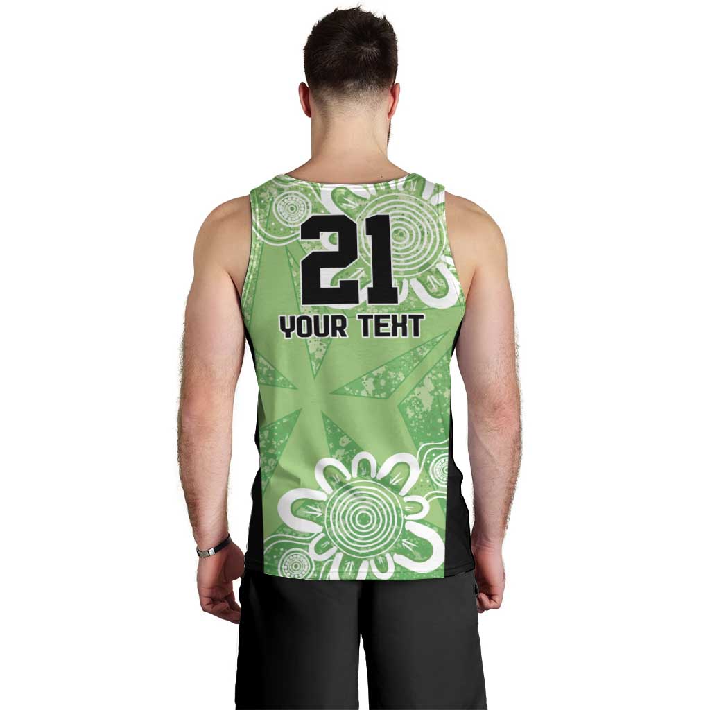 Australian Stars Cricket Custom Men Tank Top Minimalism Aboriginal - Vibe Hoodie Shop