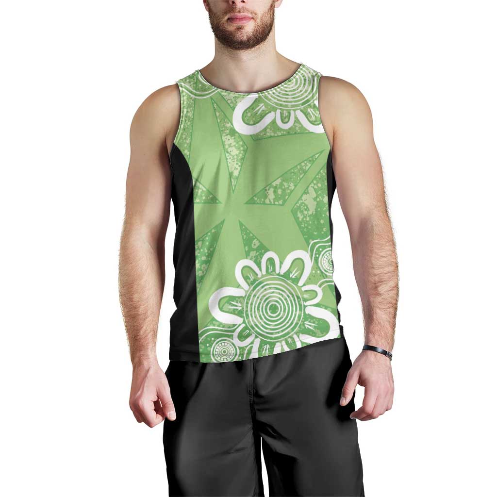 Australian Stars Cricket Custom Men Tank Top Minimalism Aboriginal - Vibe Hoodie Shop