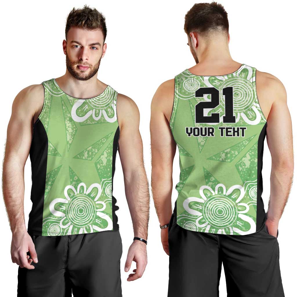 Australian Stars Cricket Custom Men Tank Top Minimalism Aboriginal - Vibe Hoodie Shop