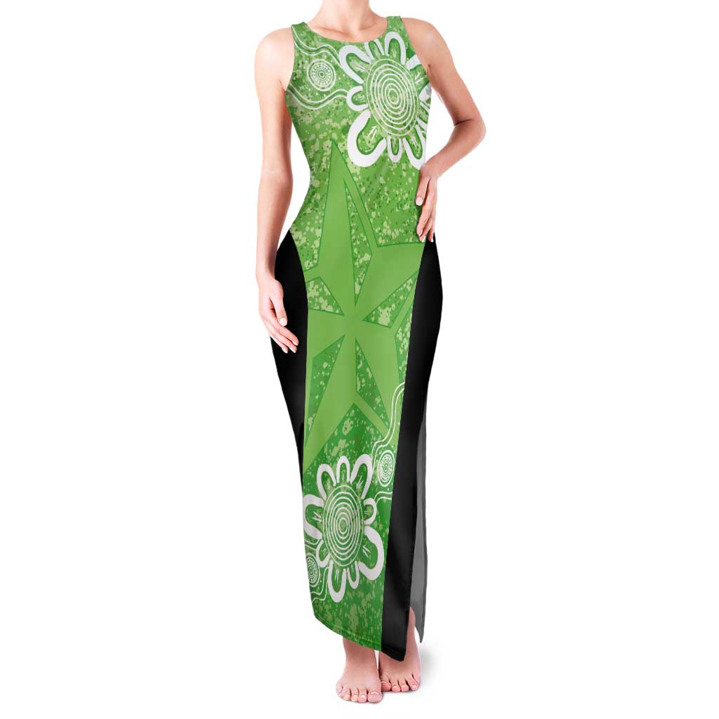 Australian Stars Cricket Custom Tank Maxi Dress Minimalism Aboriginal