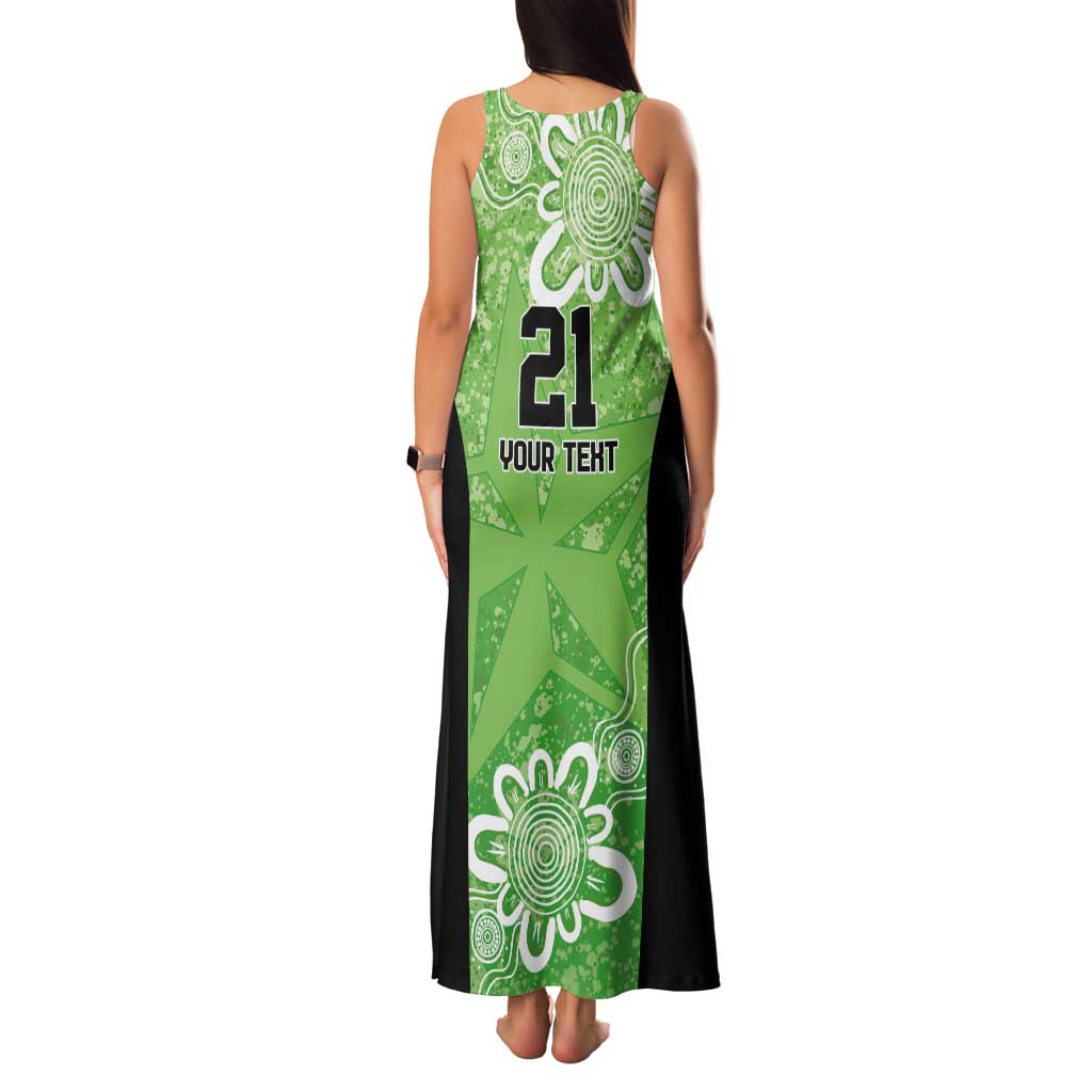 Australian Stars Cricket Custom Tank Maxi Dress Minimalism Aboriginal