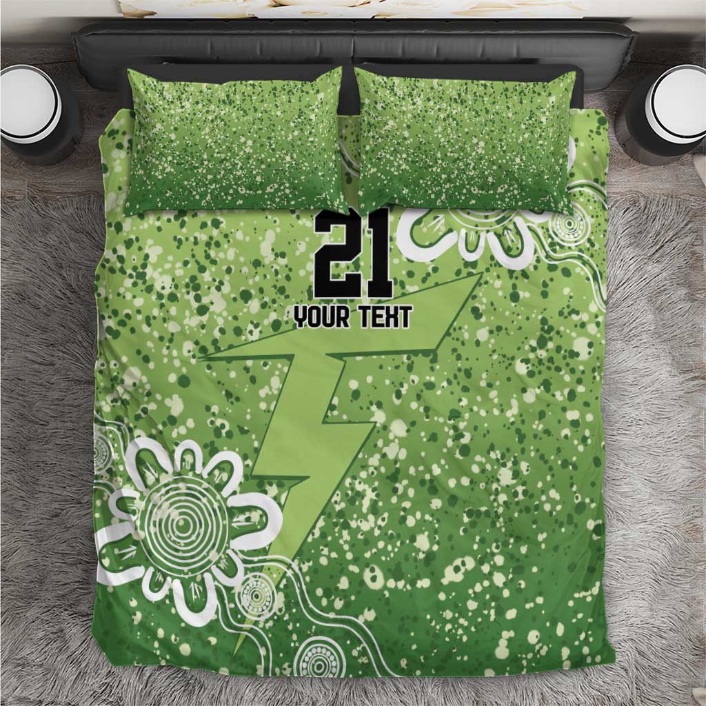 Australian Thunder Cricket Custom Bedding Set Minimalism Aboriginal - Vibe Hoodie Shop