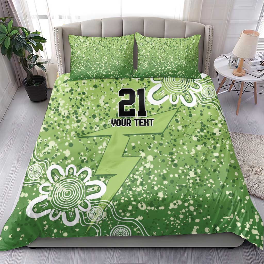Australian Thunder Cricket Custom Bedding Set Minimalism Aboriginal - Vibe Hoodie Shop
