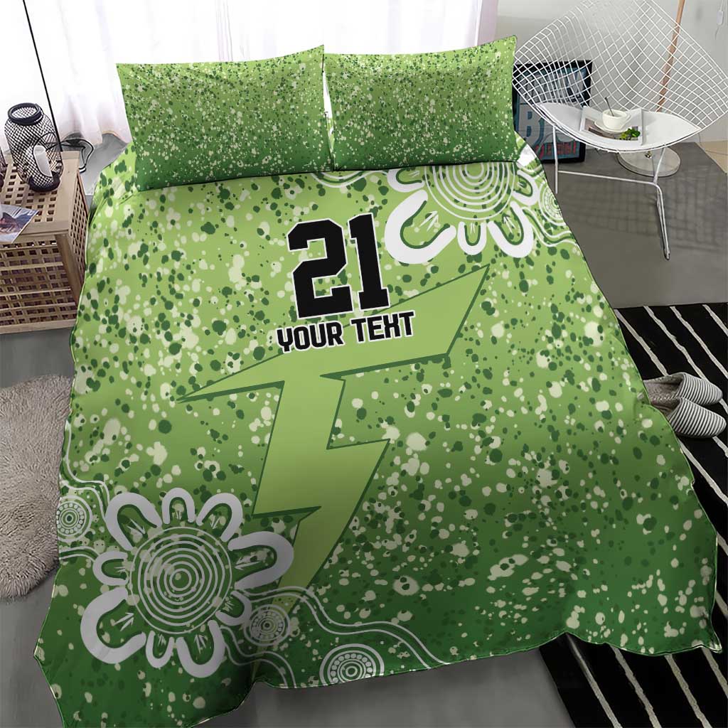 Australian Thunder Cricket Custom Bedding Set Minimalism Aboriginal - Vibe Hoodie Shop
