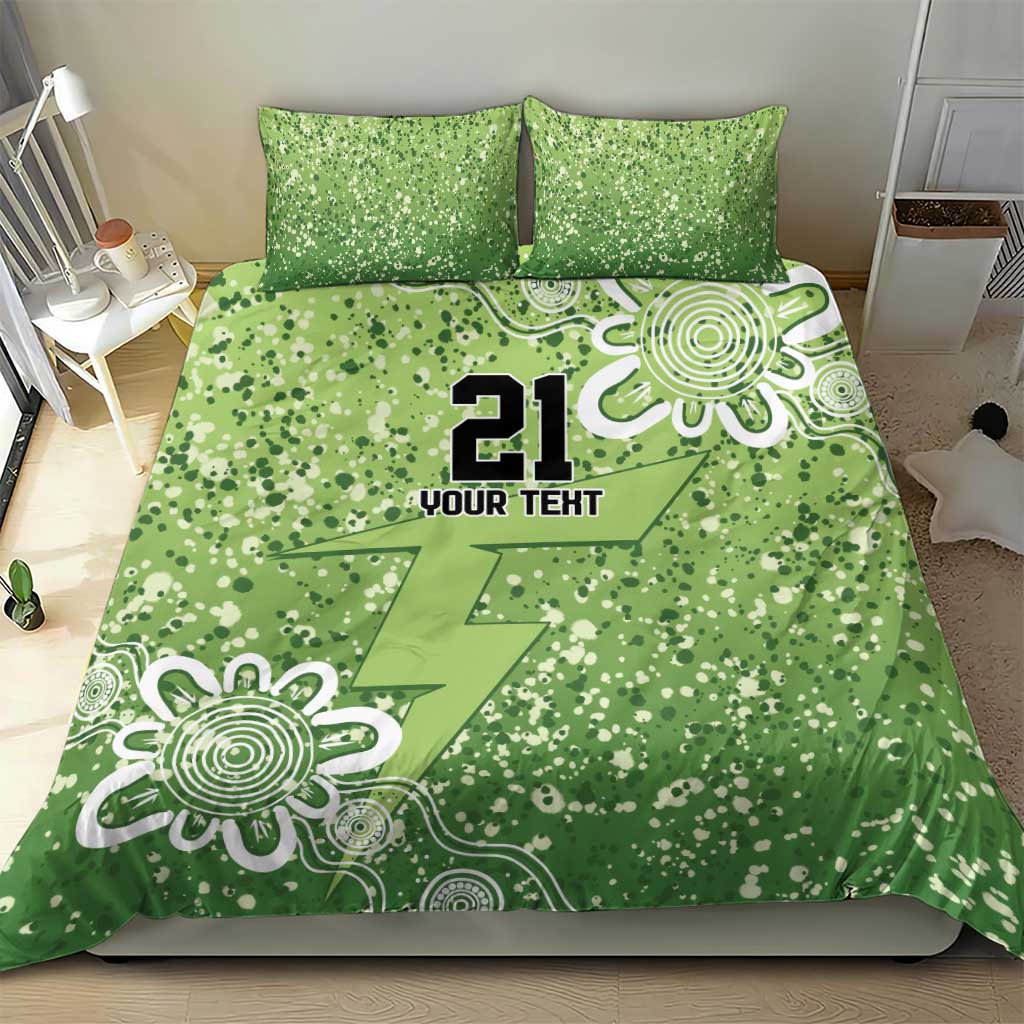 Australian Thunder Cricket Custom Bedding Set Minimalism Aboriginal - Vibe Hoodie Shop