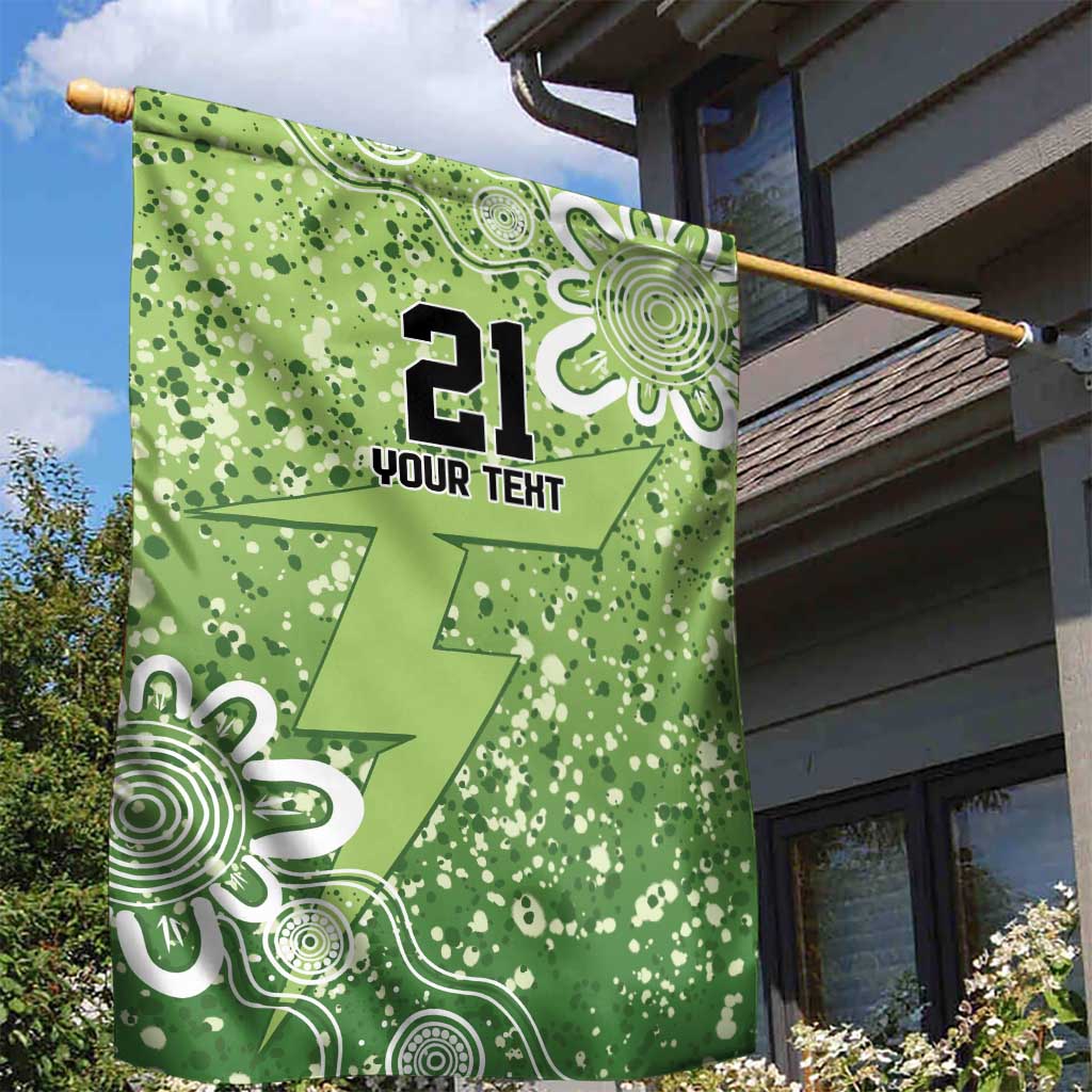 Australian Thunder Cricket Custom Garden Flag Minimalism Aboriginal - Vibe Hoodie Shop