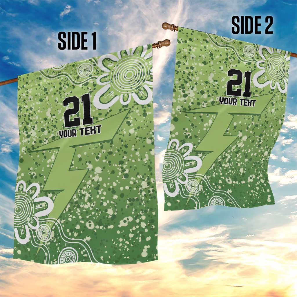 Australian Thunder Cricket Custom Garden Flag Minimalism Aboriginal - Vibe Hoodie Shop