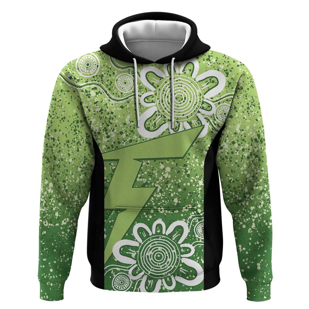 Australian Thunder Cricket Custom Hoodie Minimalism Aboriginal LT9 - Vibe Hoodie Shop