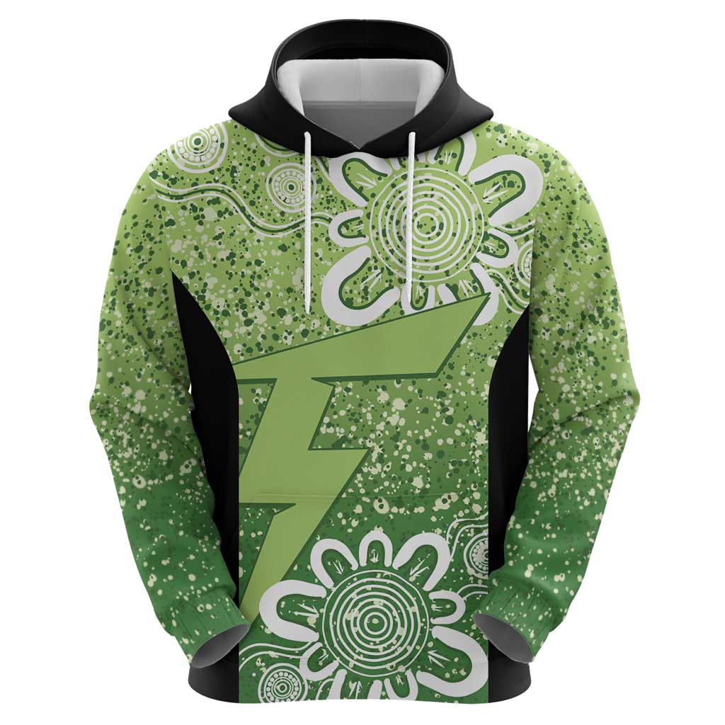 Australian Thunder Cricket Custom Hoodie Minimalism Aboriginal LT9 - Vibe Hoodie Shop