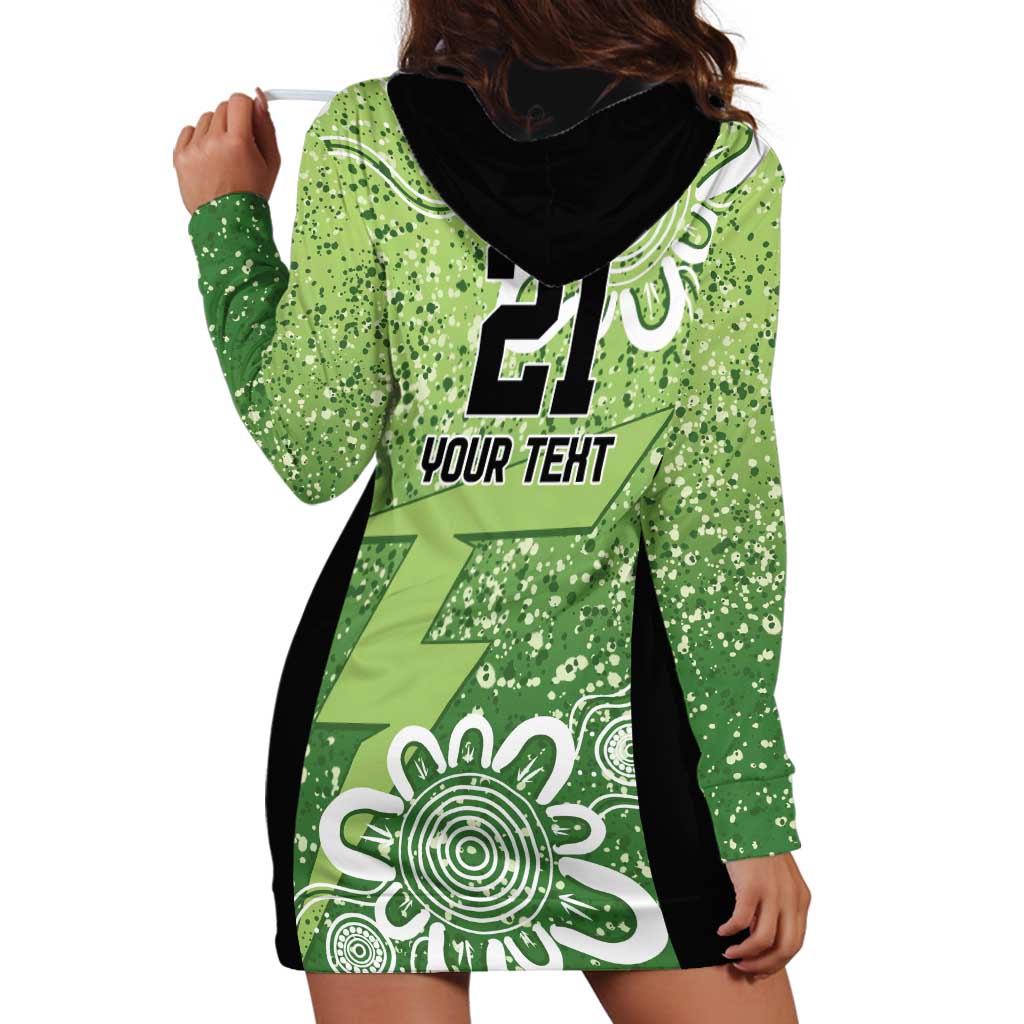 Australian Thunder Cricket Custom Hoodie Dress Minimalism Aboriginal - Vibe Hoodie Shop