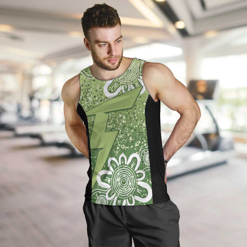 Australian Thunder Cricket Custom Men Tank Top Minimalism Aboriginal - Vibe Hoodie Shop