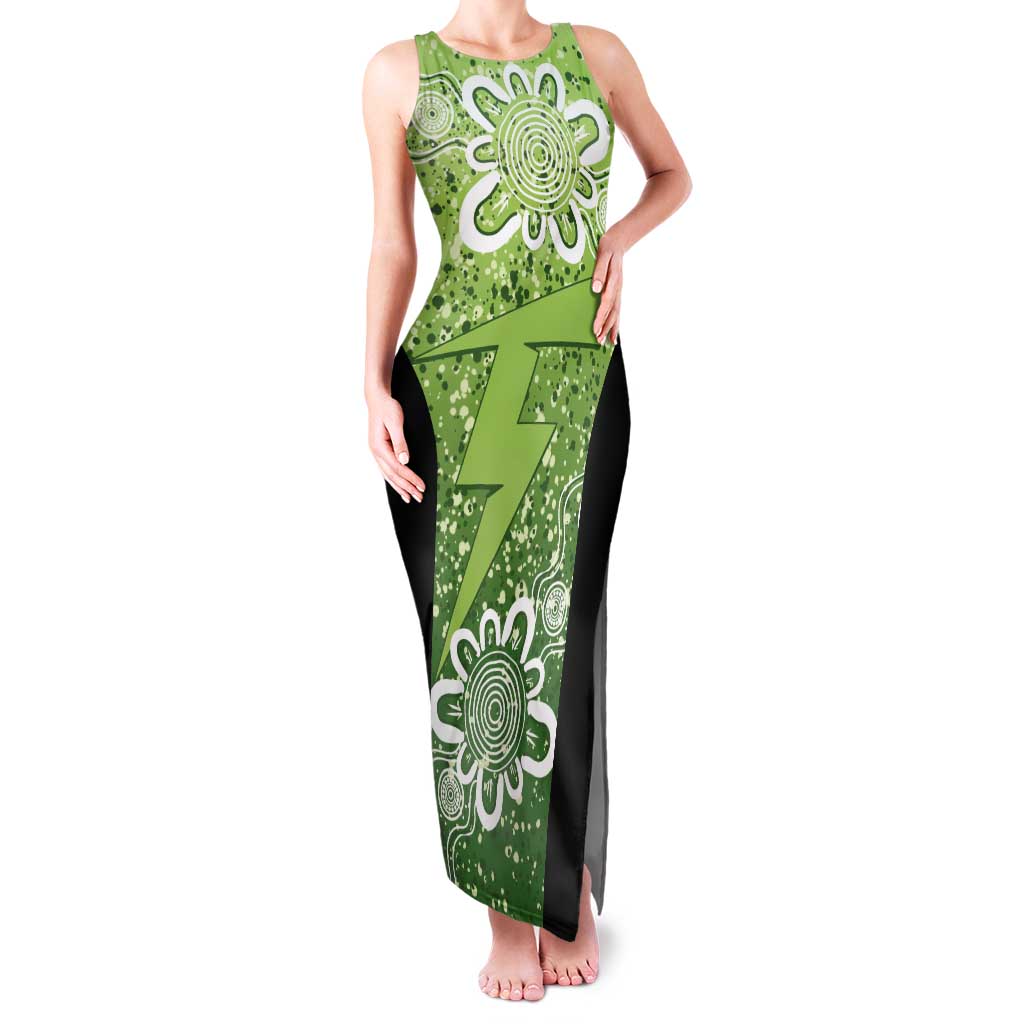 Australian Thunder Cricket Custom Tank Maxi Dress Minimalism Aboriginal