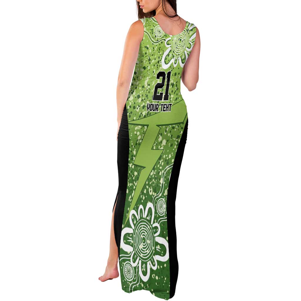 Australian Thunder Cricket Custom Tank Maxi Dress Minimalism Aboriginal