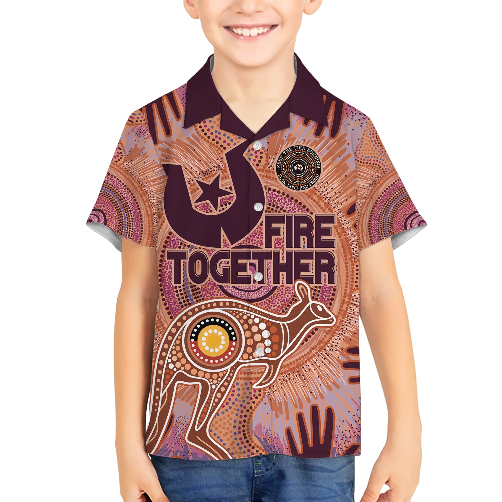 Fire Together NAIDOC 2024 Hawaiian Shirt Indigenous Cultural Spirit - Vibe Hoodie Shop