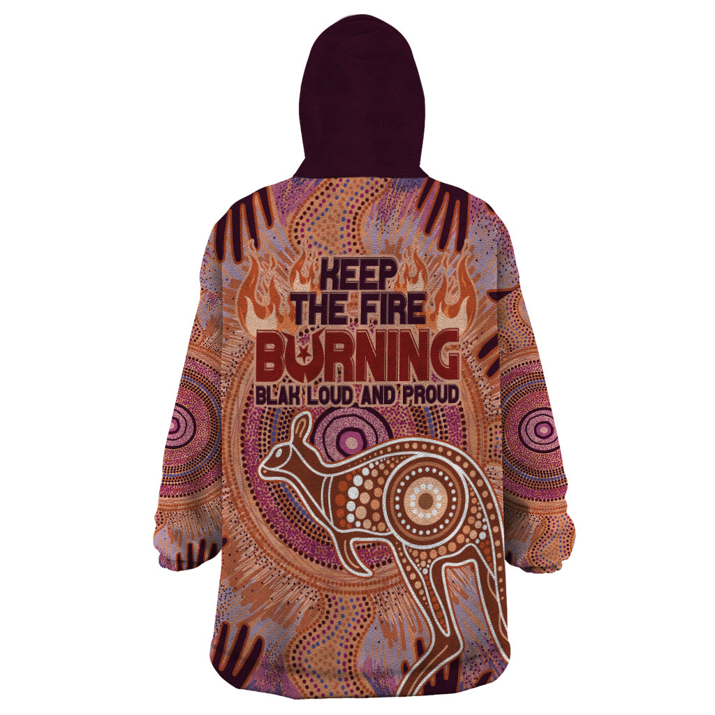 Fire Together NAIDOC 2024 Wearable Blanket Hoodie Indigenous Cultural Spirit - Vibe Hoodie Shop