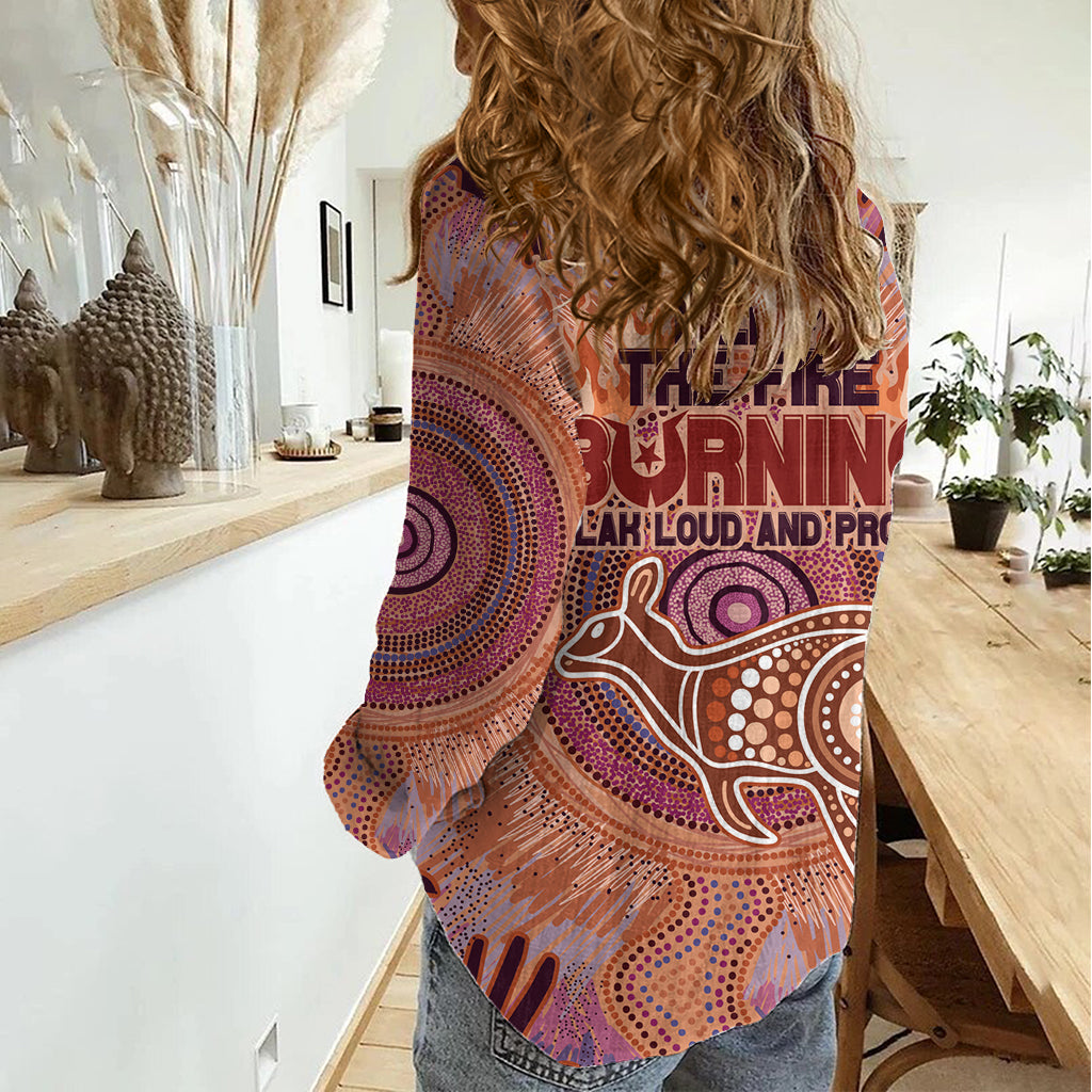 Fire Together NAIDOC 2024 Women Casual Shirt Indigenous Cultural Spirit - Vibe Hoodie Shop
