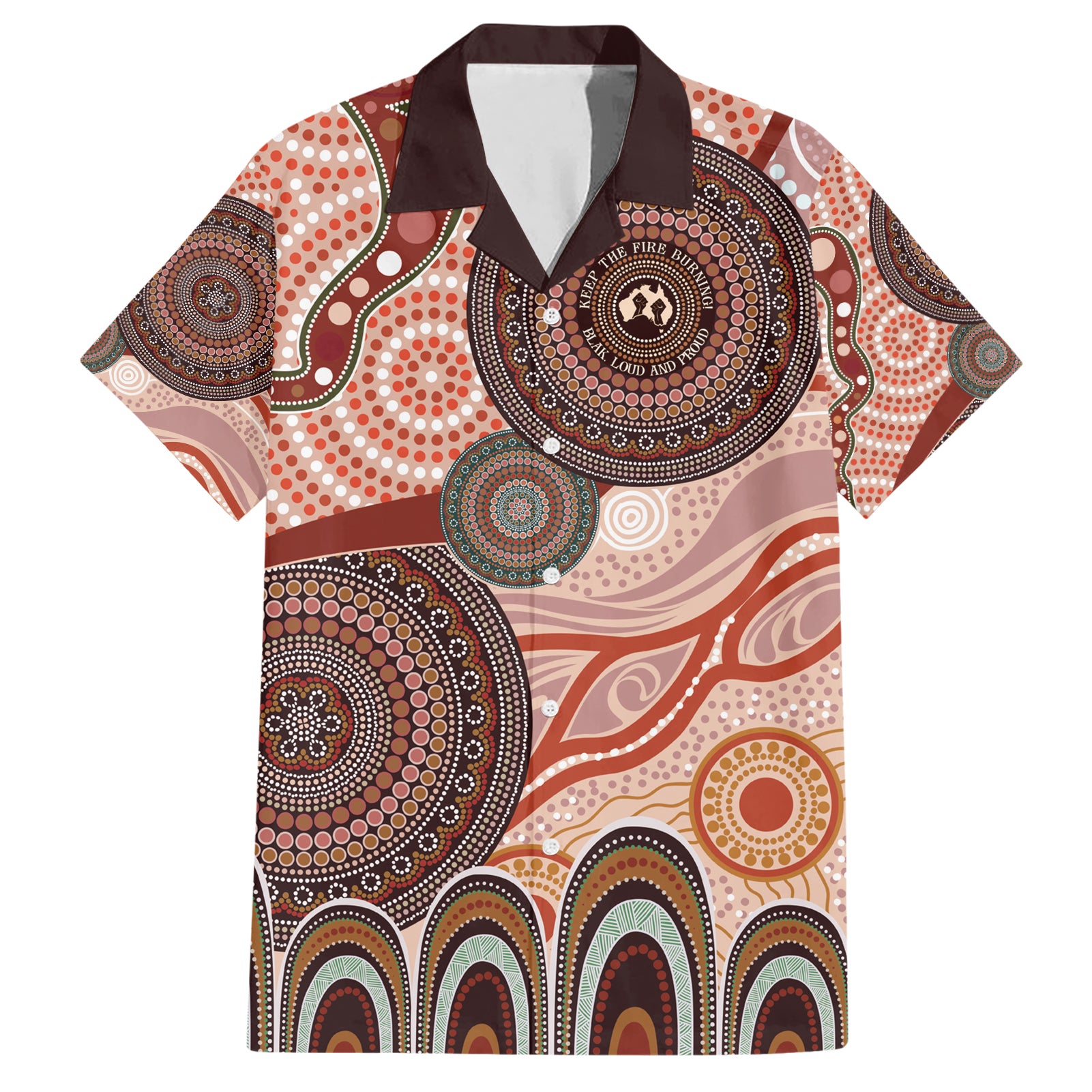 Generational Warriors NAIDOC 2024 Hawaiian Shirt Make a Fire Indigenous Cultural Spirit - Vibe Hoodie Shop