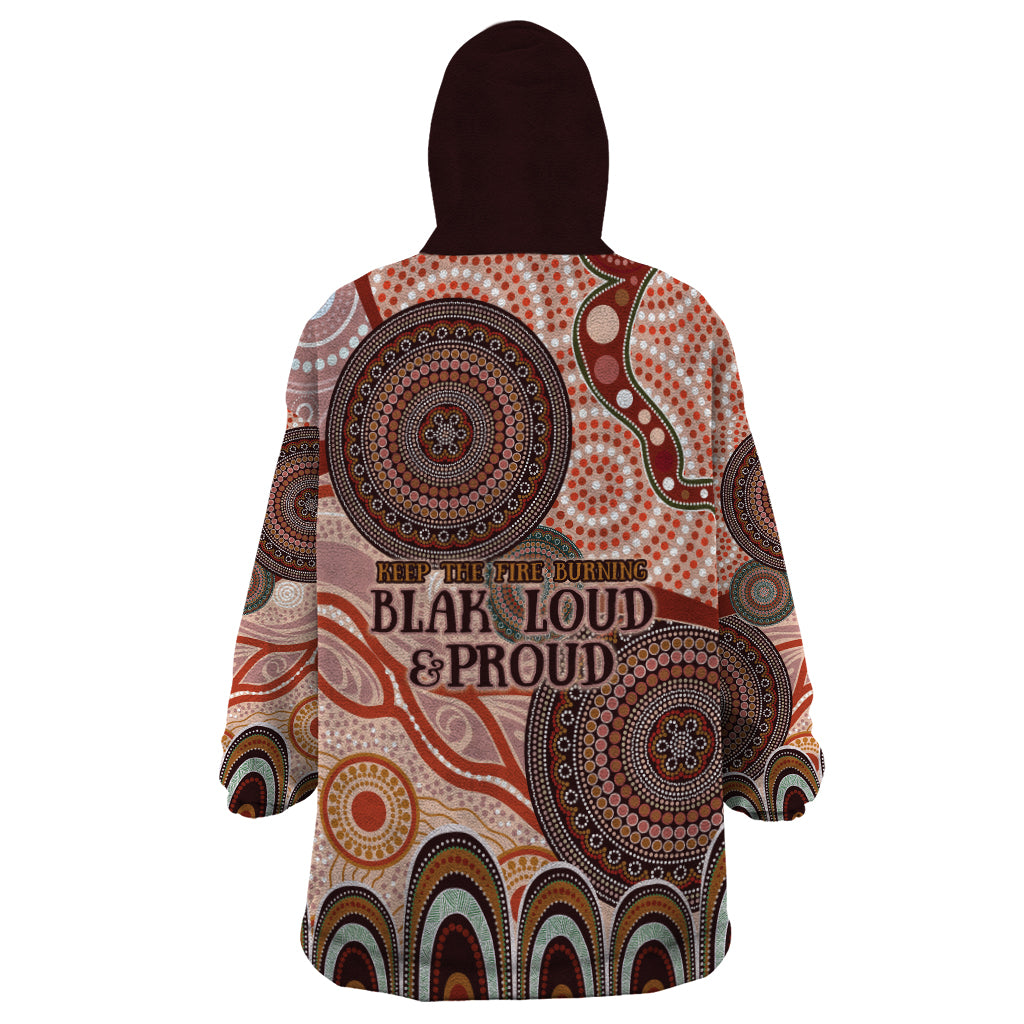 Generational Warriors NAIDOC 2024 Wearable Blanket Hoodie Make a Fire Indigenous Cultural Spirit - Vibe Hoodie Shop