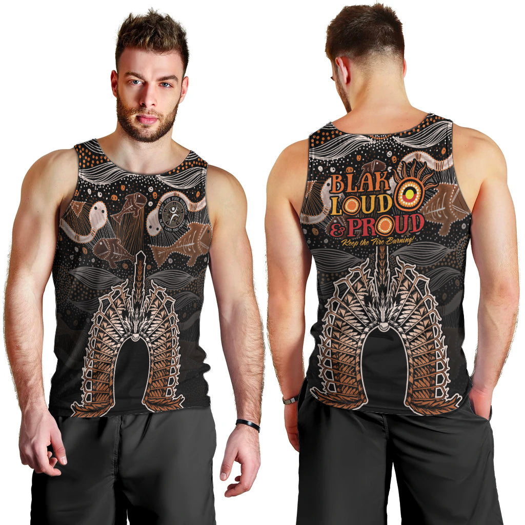 Torres Strait Islander NAIDOC 2024 Men Tank Top Dhari Headdress Indigenous Cultural Spirit - Vibe Hoodie Shop