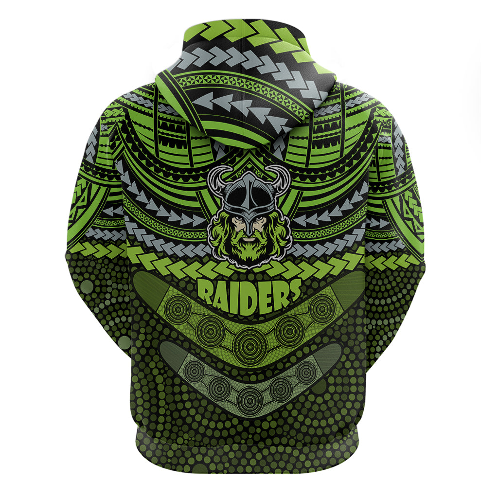 Raiders Rugby Hoodie Polynesian and Aboriginal Special Version LT9 - Vibe Hoodie Shop