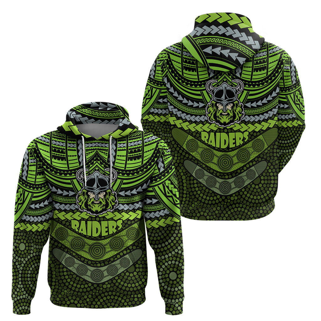 Raiders Rugby Hoodie Polynesian and Aboriginal Special Version LT9 - Vibe Hoodie Shop