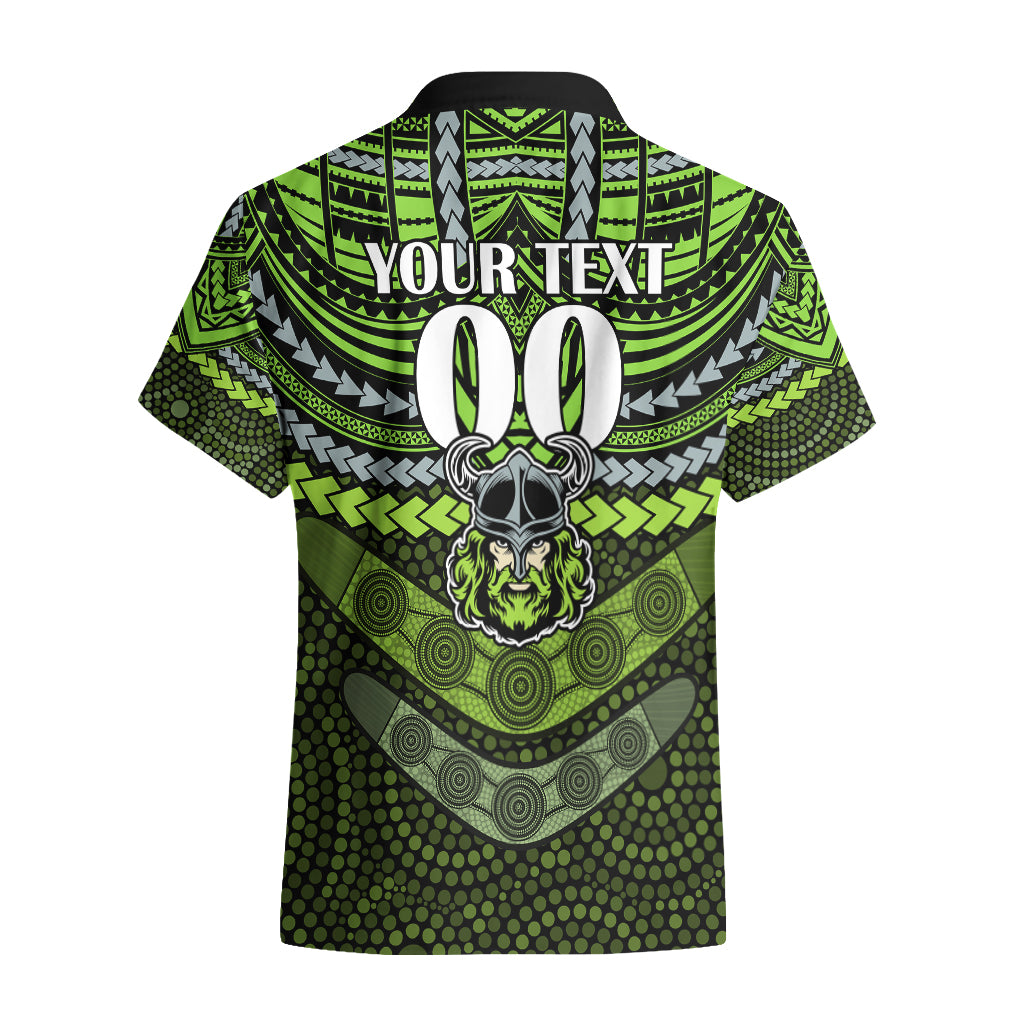 Custom Raiders Rugby Hawaiian Shirt Polynesian and Aboriginal Special Version - Vibe Hoodie Shop