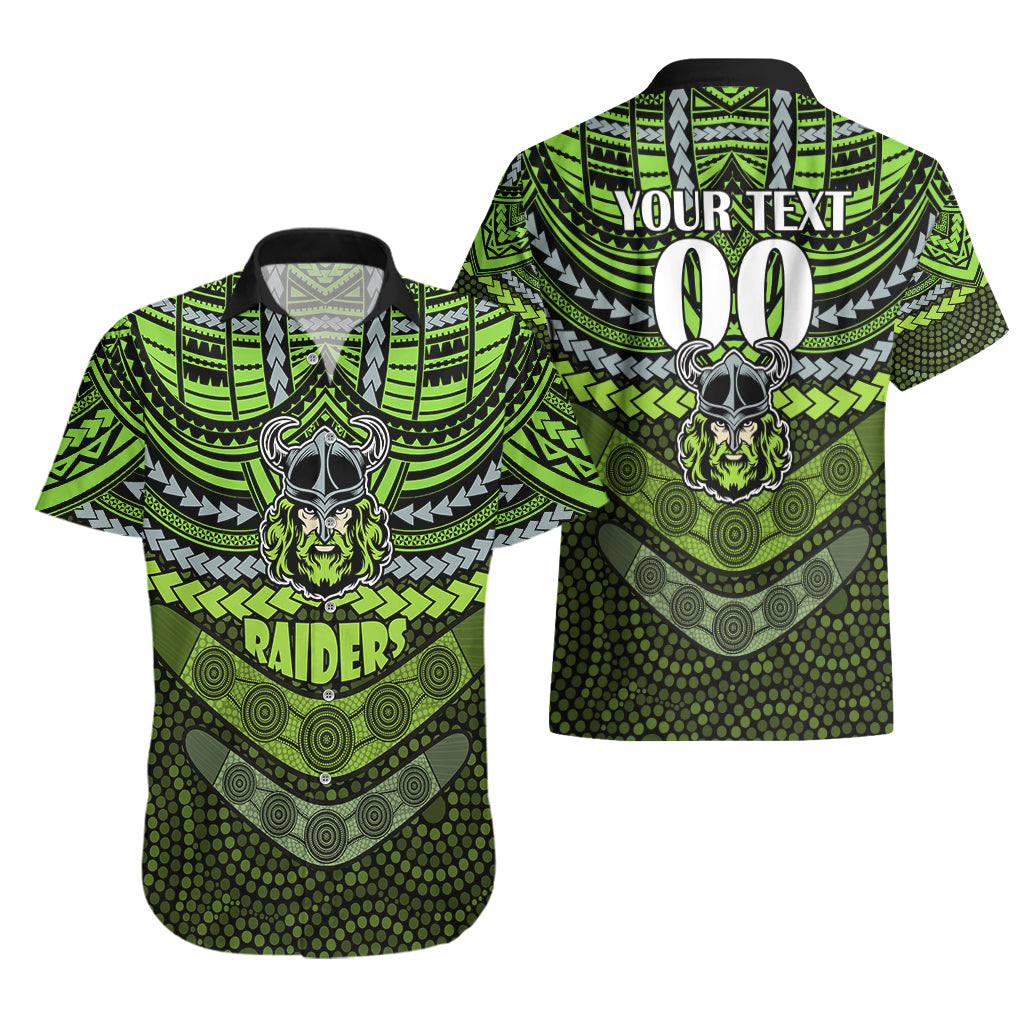 Custom Raiders Rugby Hawaiian Shirt Polynesian and Aboriginal Special Version - Vibe Hoodie Shop